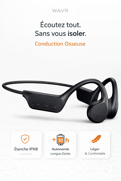 WAVR - écouteurs à conduction osseuse